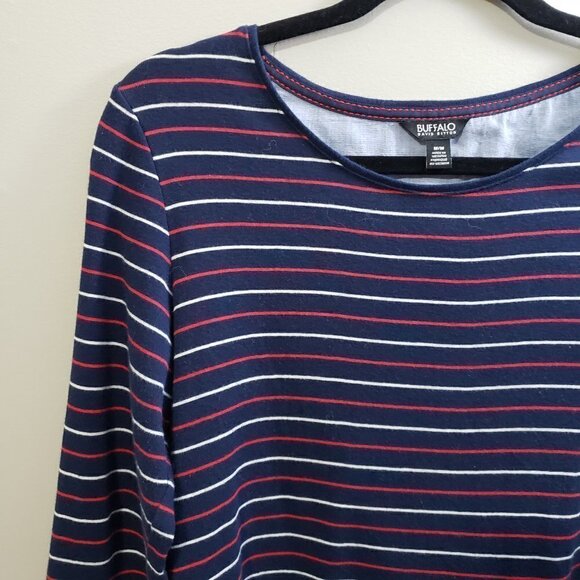 Buffalo David Bitton * Faux Layered Knit Top Sz M - Picture 4 of 9